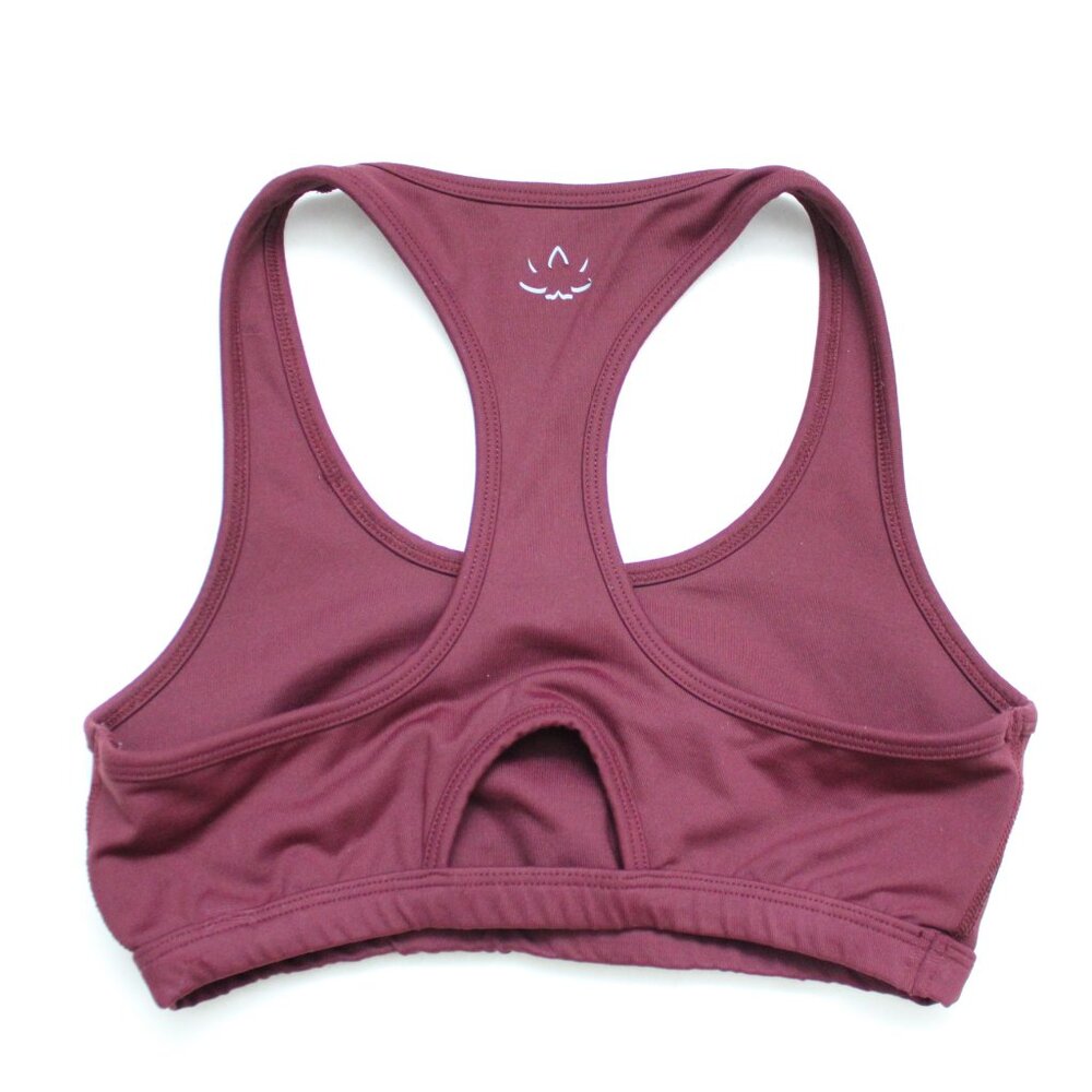 Beyond Yoga Work It Out Keyhole Racerback Sports Bra Burgundy Size Small - Picture 4 of 6